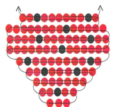 Схема ягодка из бисера