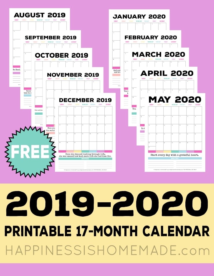 Printable 2019 2020 calendar monthly 004