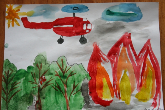 Как нарисовать рисунок на тему пожарной безопасности в школу   идеи картинок (23)