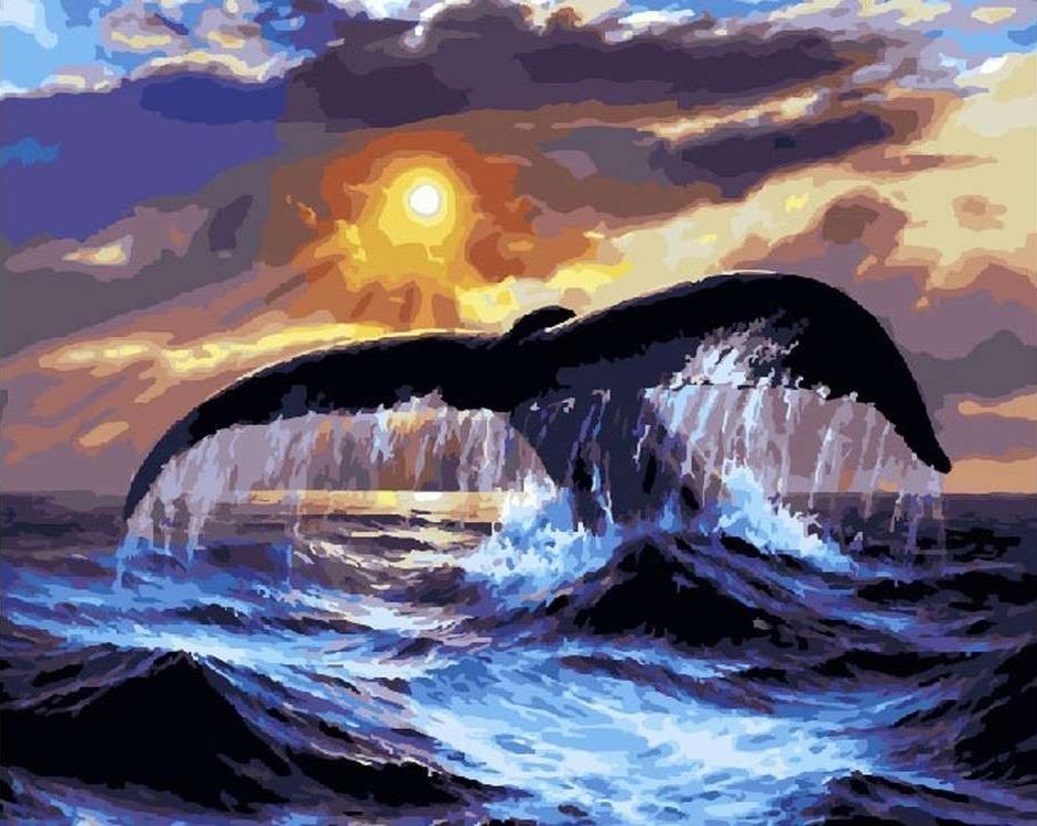 Картина кита 019