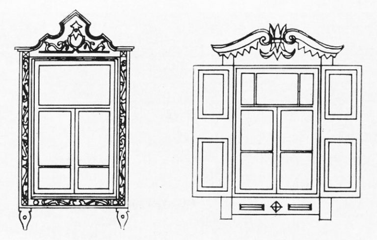 Винтажные окна рисунки