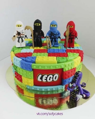 Фото торты лего ниндзя го 002