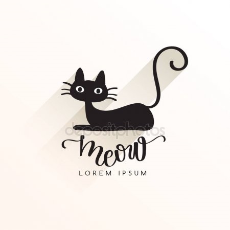 Черная кошка логотип 010