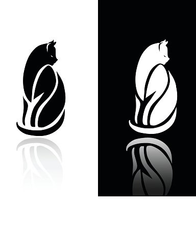 Черная кошка логотип 011