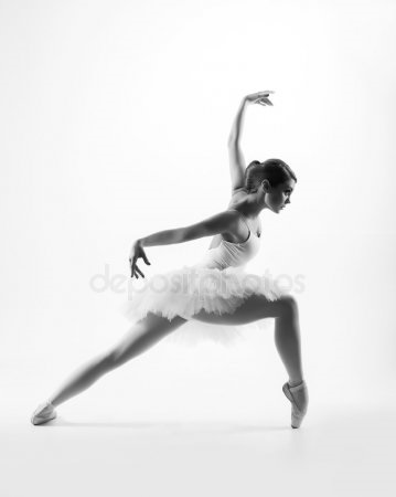 балерина черно белые картинки 001