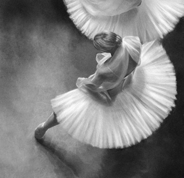 балерина черно белые картинки 013