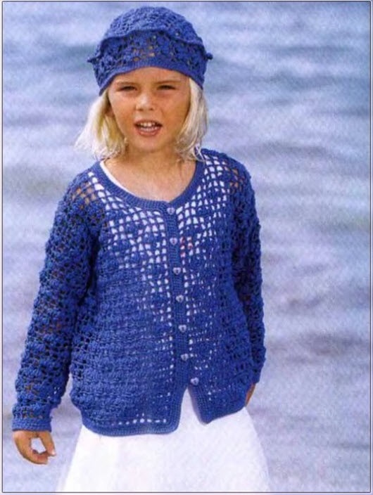 вязаные летние свитера для детей 014