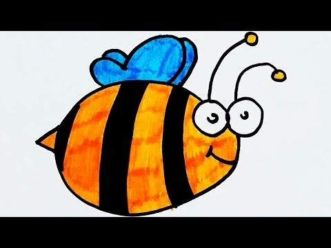рисунки пчел для детей 003