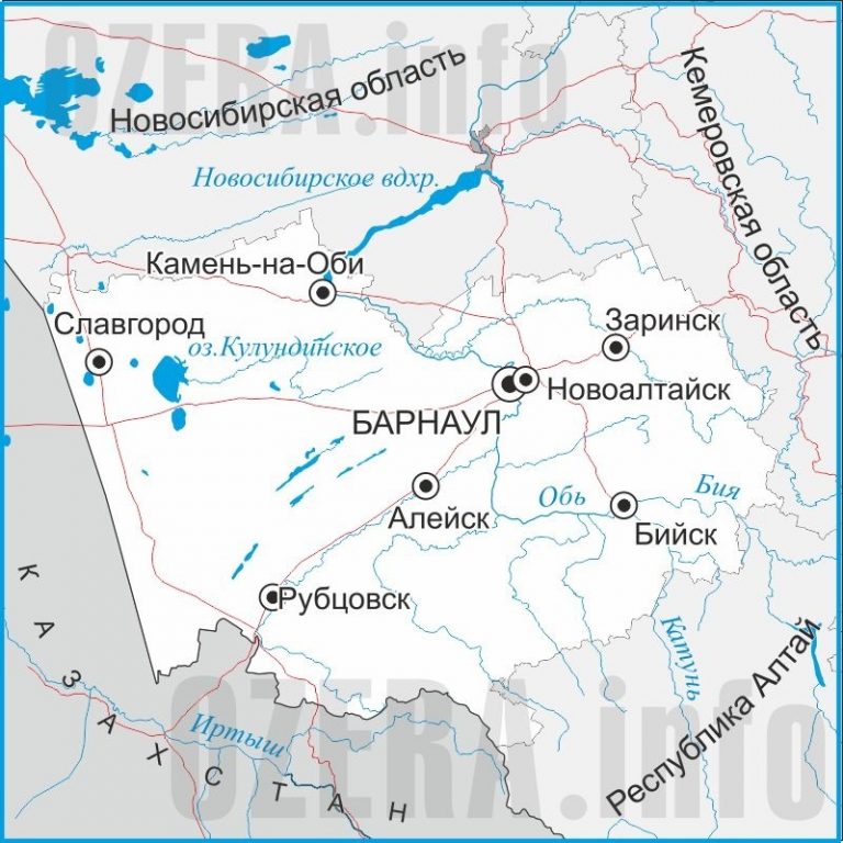 Барнаул рубцовск карта