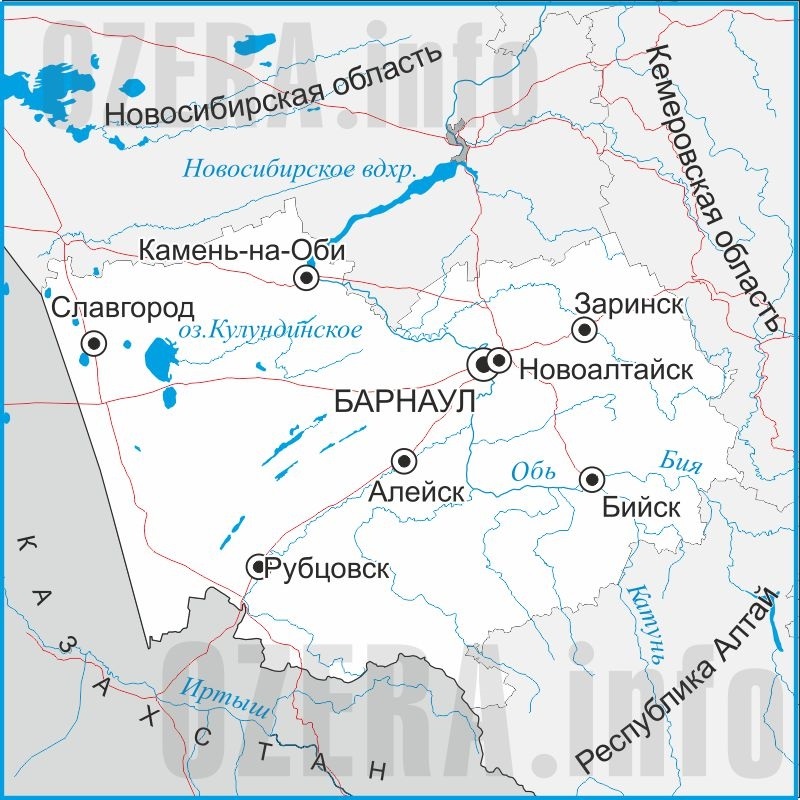 Карта озер алтайского края