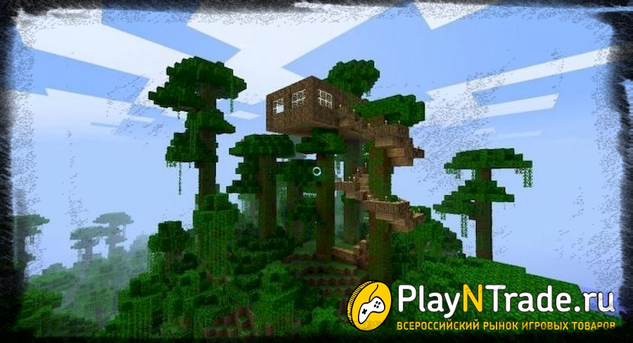 Дом на дереве фото из игры майнкрафт010