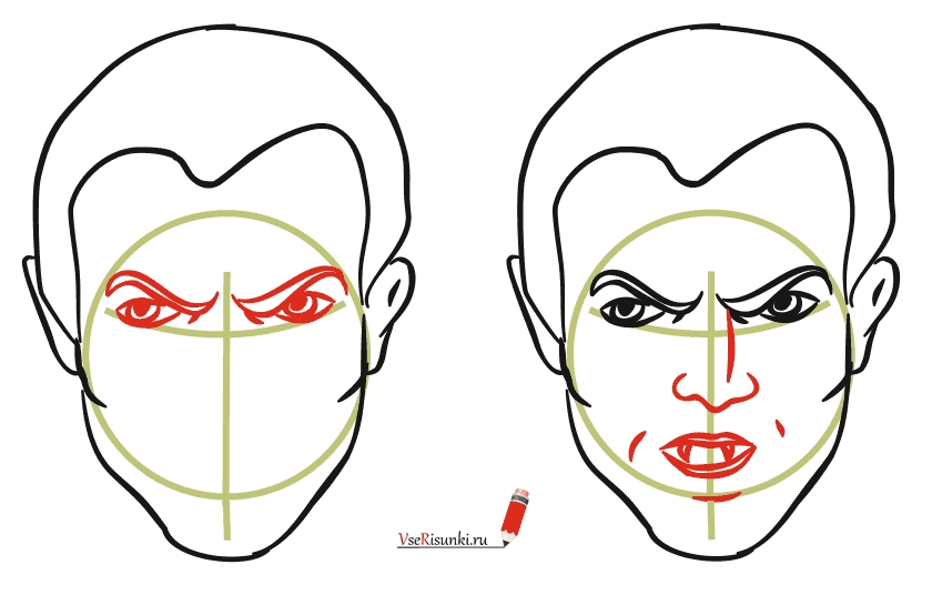 Как нарисовать злое выражение лица013