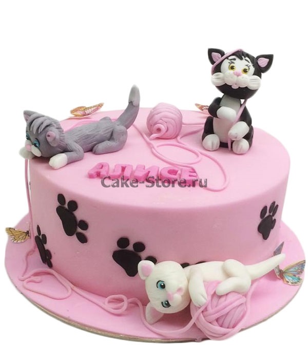 Кошечка на торт для девочки картинка