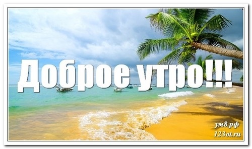 Утро на пляже картинки