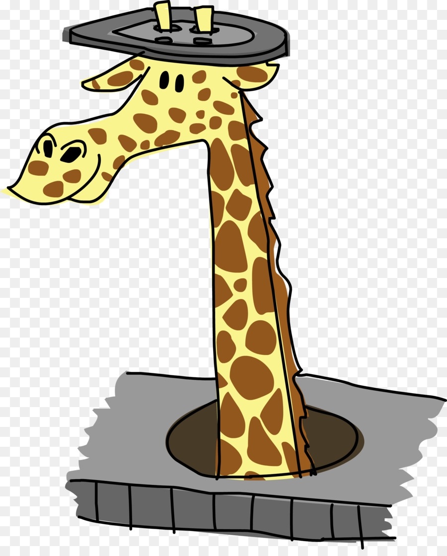 Жираф на прозрачном фоне картинка для детей006