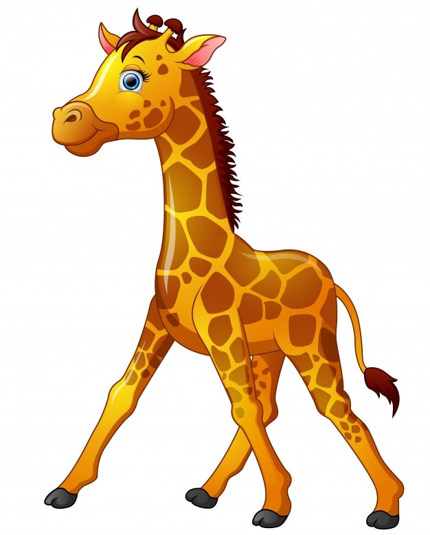 Жираф на прозрачном фоне картинка для детей017