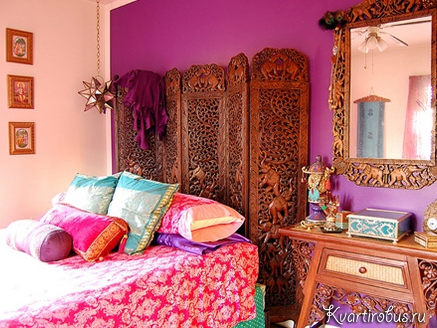 Спальня фото в индийском стиле 013