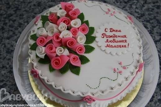 Торт на день рождения из мастики фото 022