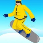 Фото карикатура сноубордиста 023