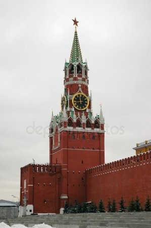 Часы кремлевские рисунок 016