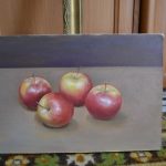 Яблоко картина маслом (22 шт)