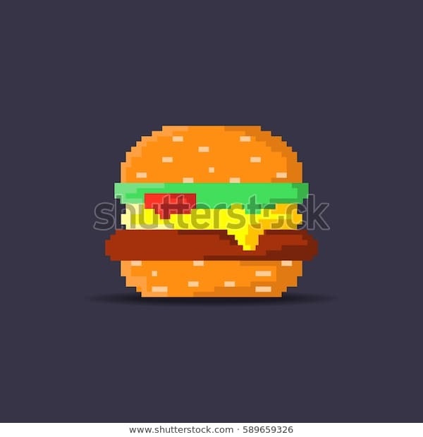 арт бургер пиксель 003