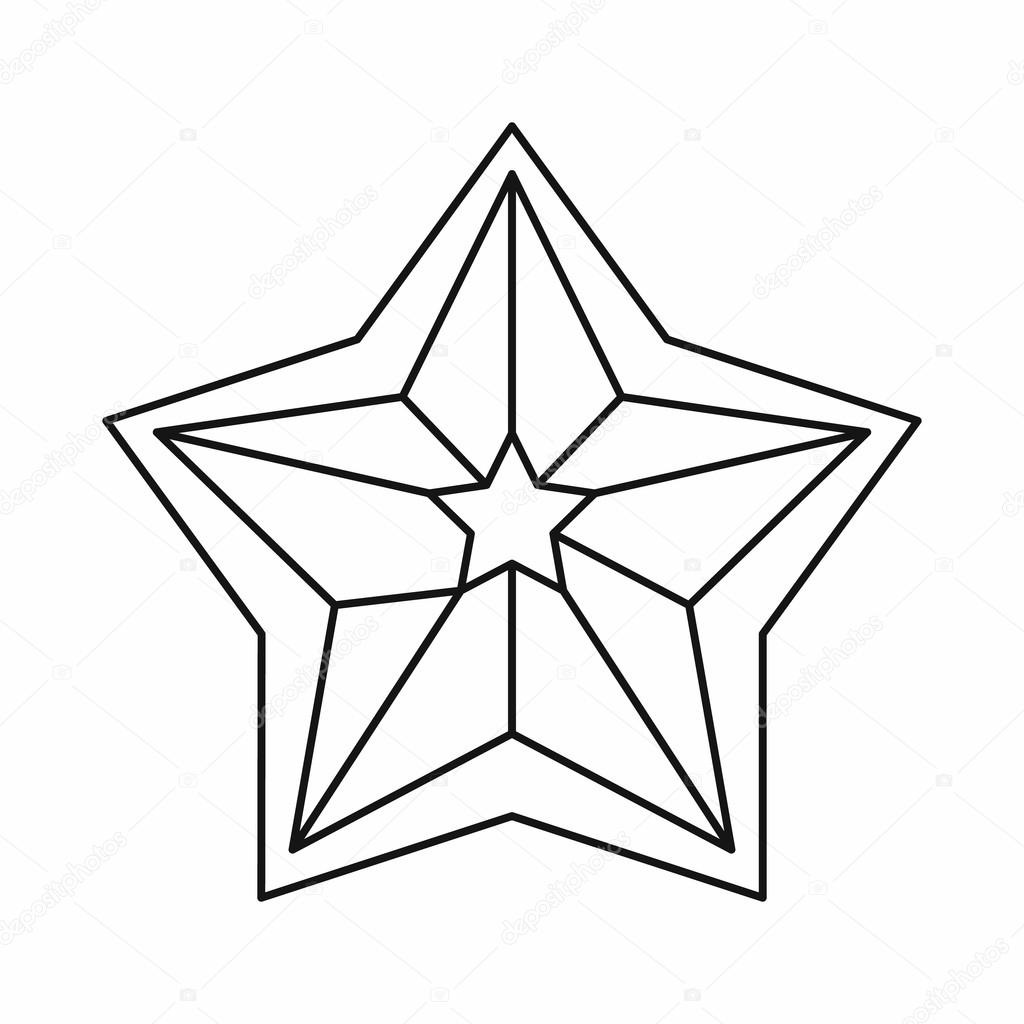 Контур Красноармейской звезды