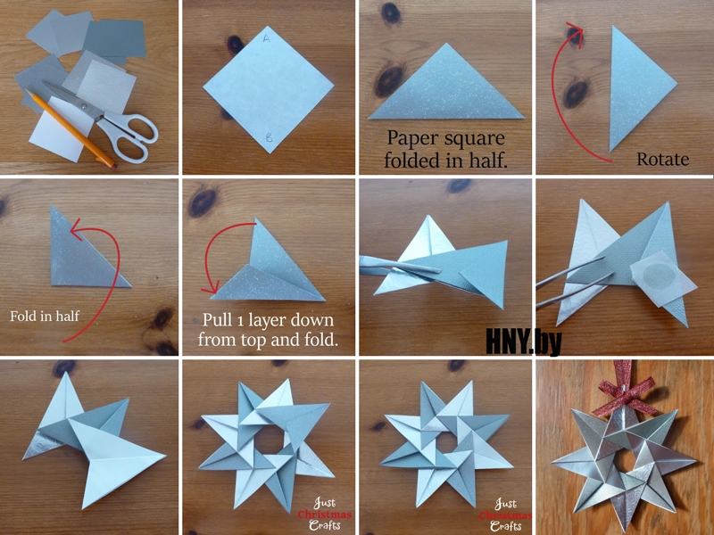 Красивые картинки новогодние звезды оригами своими руками017