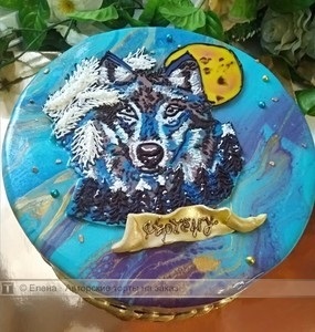 Красивые картинки торт в виде волка018