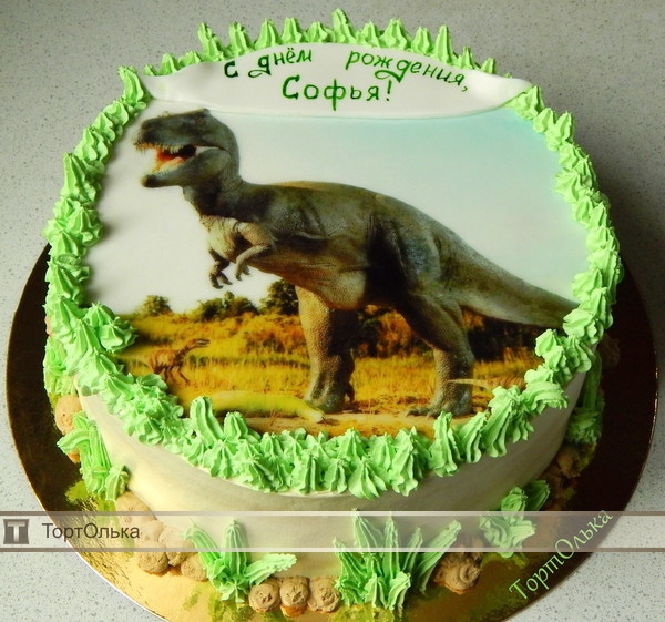 Красивые картинки торт детский динозавры фото002