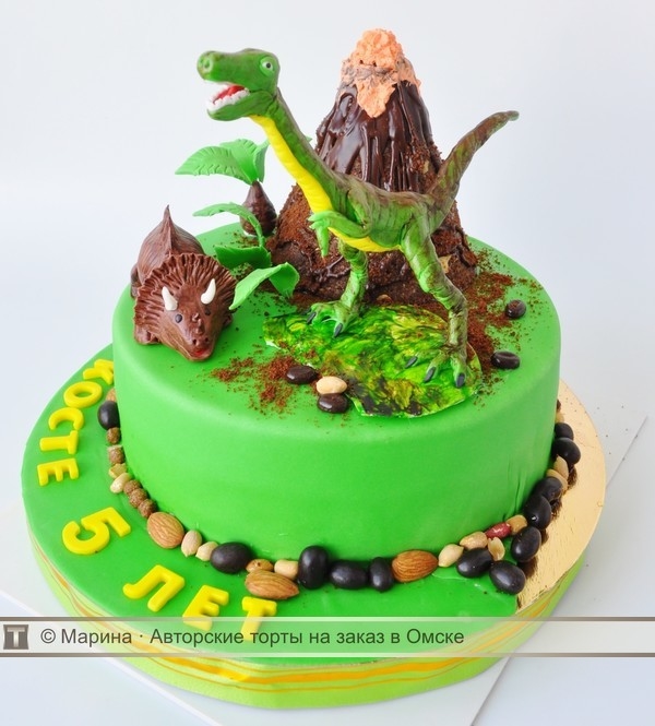 Красивые картинки торт детский динозавры фото011
