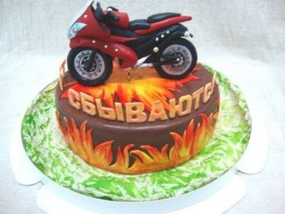 Красивые картинки торт для мотоциклиста фото004