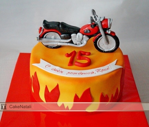 Красивые картинки торт для мотоциклиста фото010