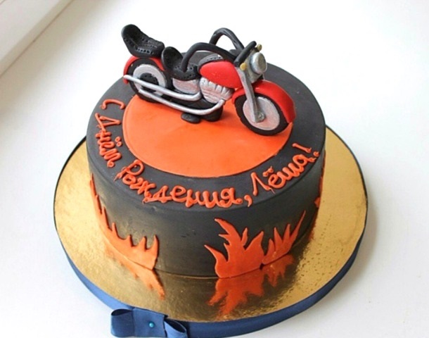 Красивые картинки торт для мотоциклиста фото017