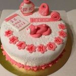 Красивые картинки торт на выписку из роддома для девочки кремовый