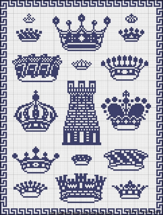 Схема корона вышивка картинки008