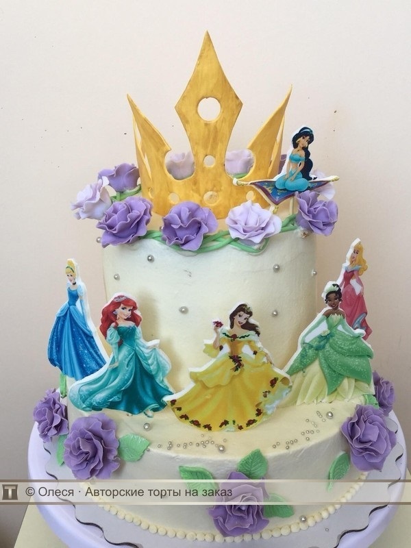 Тортики с принцессами 009