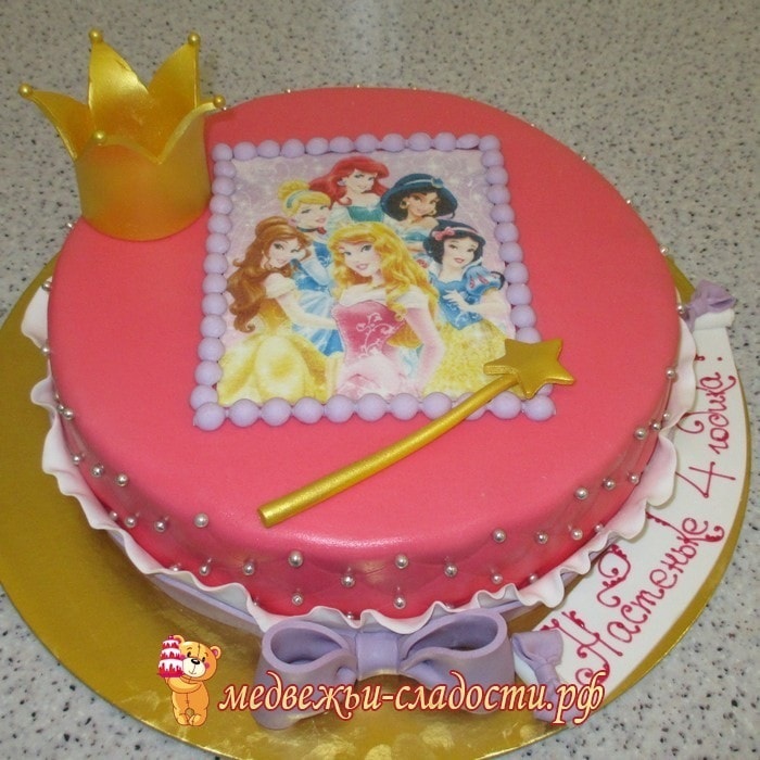 Тортики с принцессами 028
