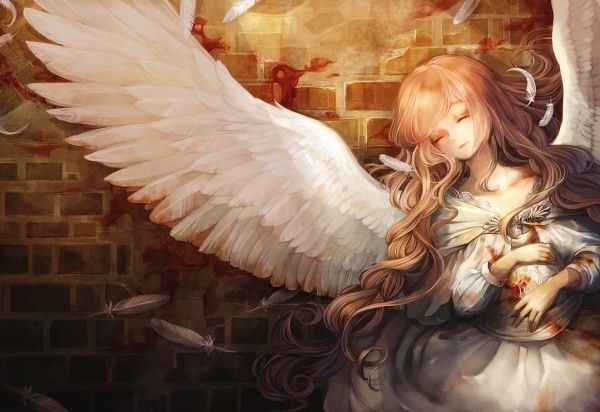 Арты ангел девушка 001