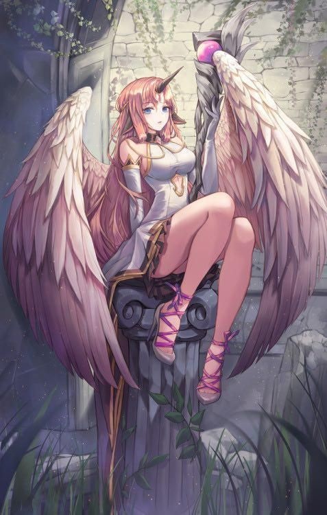 Арты ангел девушка 011
