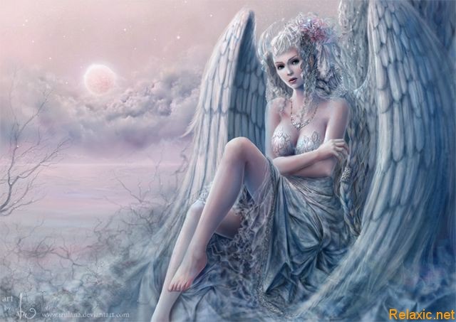 Арты ангел девушка 015