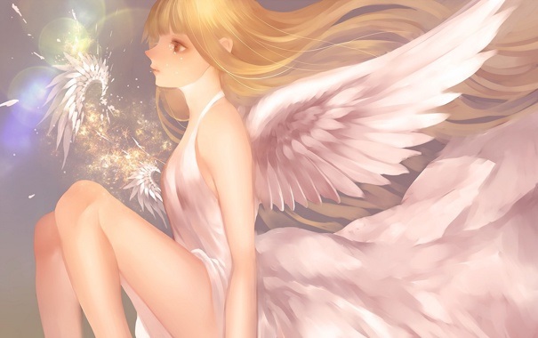 Арты ангел девушка 029