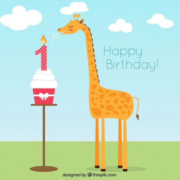 Жирафы с днем рождения 026