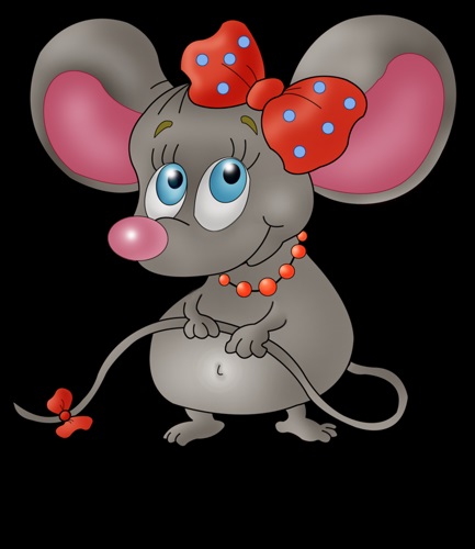Мышка на прозрачном фоне картинка для детей 016