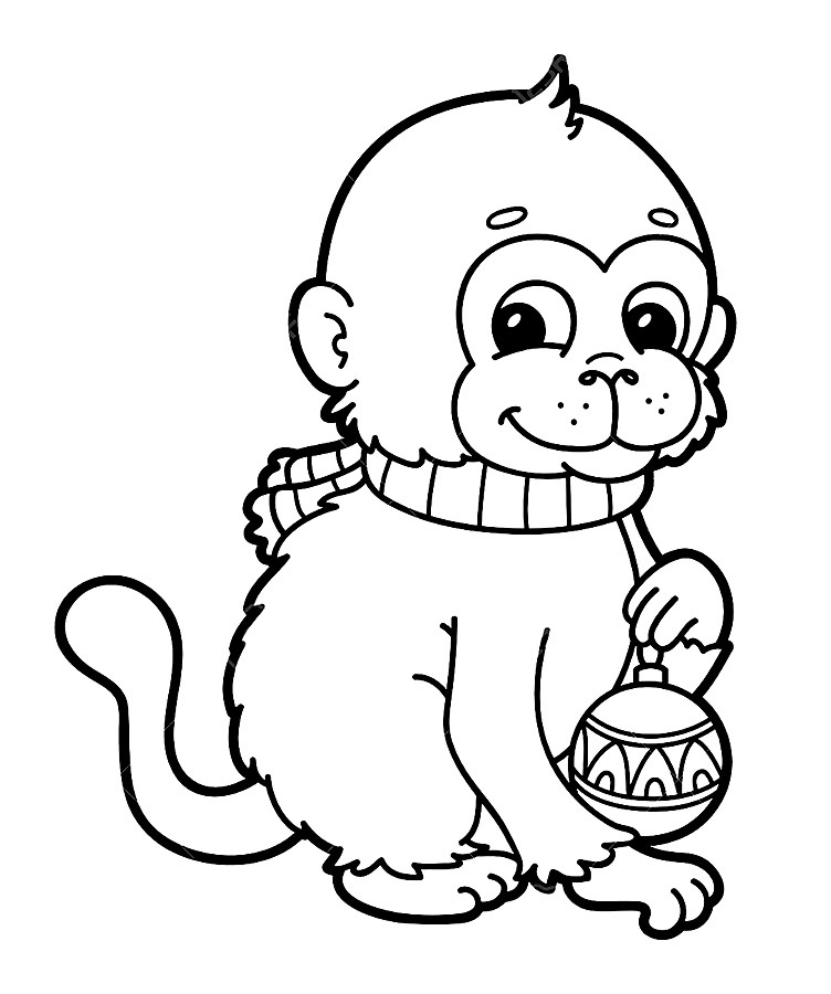 Рисунки обезьянки 003