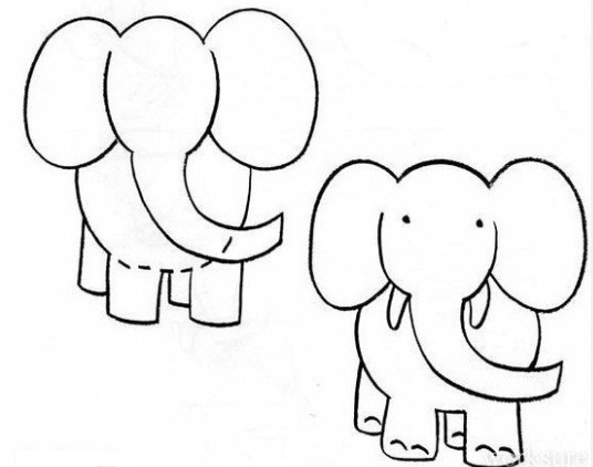 Картинки для срисовки слона 007