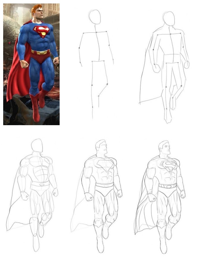 Картинки для срисовки супергероев 017