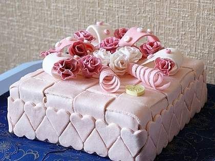 Вкусный торт квадратный на юбилей 021