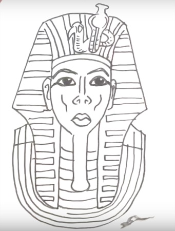 Красивый рисунок фараона рэпера 001