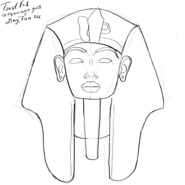 Красивый рисунок фараона рэпера 009